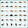 JOKFEICE Small Animal Figures for Kids, 36PCS Realistic Forest Animals Baby Figurines, Woodland Creatures Figurines, Educational Toys for Christmas Science Project Cake Party Decor