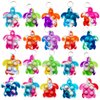 HOZKEAP 20 Packs Bulk Turtle Mini pop Fidget Keychain ， Boys and Girls kids Birthday Party Favors Supplies and Classroom Students Prize