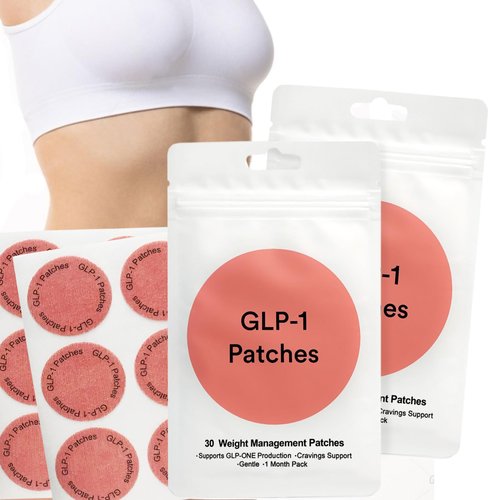 GLP-1 Patches for Women and Men: Natural Ingredients GLP1 Patches - 30 Count