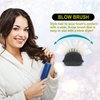 VESS Blow and Styling Hair Brush, Wide 9 Row Round Type- Light weight -Made in Japan-C-150 (Black)