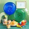 40 Pieces Dinosaur Latex Balloons dinosaur Balloons for Birthday Party Supplies for Kids Dinosaur Style Balloon with 10m Green Ribbon Dinosaur Decoration Supplies Baby Shower