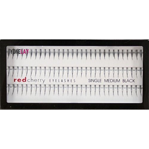 Red Cherry Single Medium Individual Lashes, Black by Red Cherry