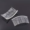 Honbay 6PCS Silver Fancy DIY Hair Clips Metal Wire Hair Combs Bridal Wedding Veil Combs (22 teeth)