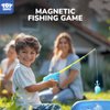 TOY Life 4-Player Magnetic Fishing Game for Kids, Bath Toys for Kids Ages 1-3, Toddler Fishing Pole, Magnetic Fishing Toy, Toddler Bath Toys for Kids, Kids Fishing Rod, Bath Toys for Kids Ages 4-8