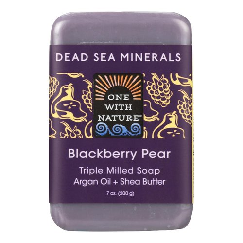 One With Nature, Soap Bar Blackberry Pear, 7 Ounce
