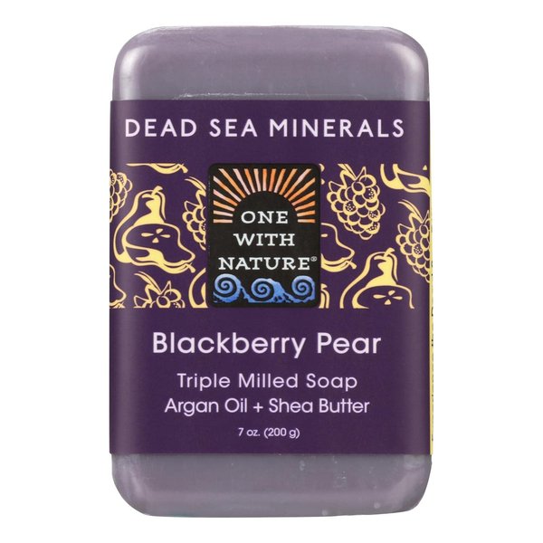 One With Nature, Soap Bar Blackberry Pear, 7 Ounce