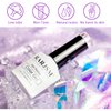 RARJSM Cat Eye Gel Nail Polish, Galaxy Chameleon Magnetic Gel Polish Black Holographic Glitter Gel Soak Off UV LED DIY Manicure Art for Salon Designs and Home DIY 7.5ML/0.26fl oz