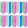 4 Way Nail Buffer Block (10 Pcs), Nail Shine Buffers Blocks Files for Natural and Acrylic Nails Smoother Buffing Block Polisher Fingernail File Buffer 120/240/600/3000 Grit for Buffing Shinning
