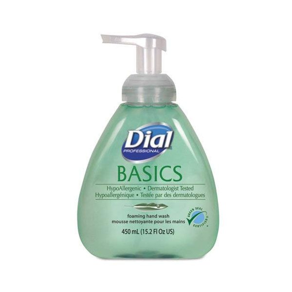 Basics Foaming Hand Soap, Original, Honeysuckle, 15.2 oz Pump Bottle, 4/Carton