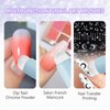 Vnjaoi 2 Pcs Silicone Nail Brush with Cap Picking Dotting Gradient Pen Brush, Beveled Head Nail Ombre Brush, Acrylic Nail Painting Brush for French Nail Tip Design Manicure DIY Tools