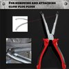 SPEEDWOX Glow Plug Pliers Removal Angled Jaw Glow Plug Connector Plier Clamp Remover Pliers Curved Jaw Pliers Glow Plug Socket Pliers for Diesel Engines Repair Glove Plugs