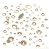 SILK (391) 144 pcs Swarovski 2058/2088 Crystal Flatbacks rhinestones nail art mixed with Sizes ss5, ss7, ss9, ss12, ss16, ss20, ss30