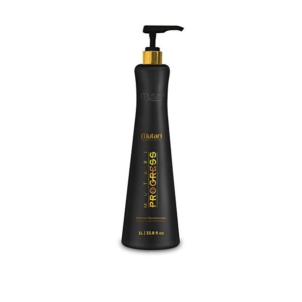 Mutari Progress Reductor Reconstructor 1L | Brazilian Keratin Treatment | Progressive Brush Hair Straightening | Smoothing System | Volume Reducer | 100% Straight | Frizzy Free