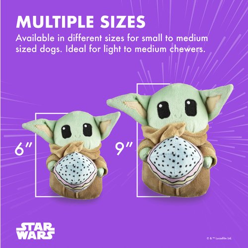 Star Wars for Pets Easter 6" Grogu Easter Egg Squeaker Dog Toy - 6” Star Wars Plush Squeaker Easter Grogu Pet Toy for All Breed Sizes - Toy for Dogs Easter Stuffed Baby Yoda 6 inch