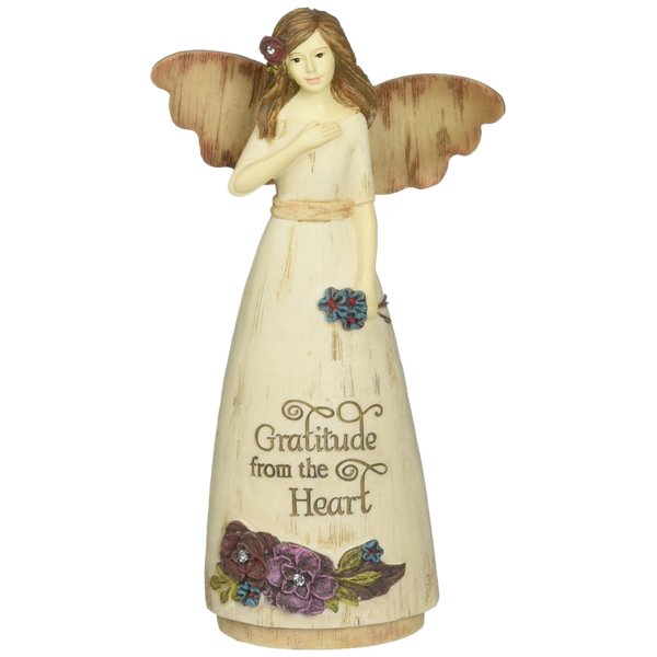 Pavilion Gift Company 03009 Thank You Angel Figurine, 6-Inch, Beige