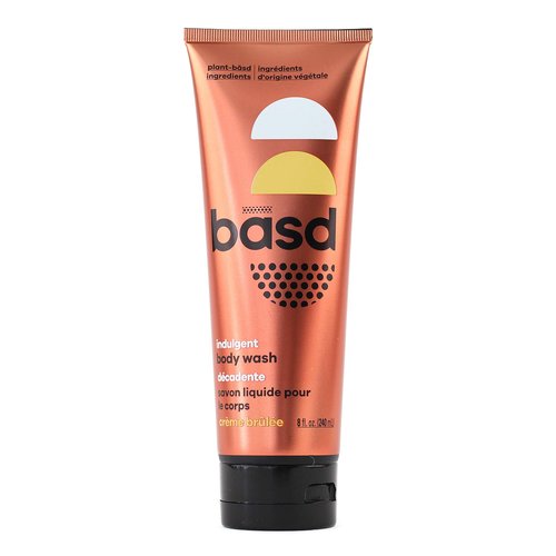 basd Natural Body Wash, Indulgent Crème Brûlée | Organic & Moisturizing Ingredients, Vegan, Hypoallergenic, 8 Ounce Tube