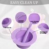 Electric Waxing Kit, Wax Warmer Silicone Liner for Tress Wellness Compatible with 16oz Waxing Kit Melting Wax Bowl for Tress Wellness Wax Warmer or for BLITZWAX Wax Warmer (Purple)