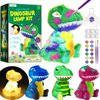 Paint Your Own Dinosaur Lamp Kit, Art Supplies Arts & Crafts Kit, Painting kit for Kids 6-12, Dinosaur Toys for Boys Girls and Kids, Girls Boy Birthday Christmas Gift Ages 3 4 5 6 7 8 9 10 11 12+