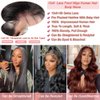 Hailriss 26 Inch 13x6 Lace Front Wigs Human Hair Body Wave Lace Frontal Human Hair Wigs for Women HD Transparent Lace Glueless Wigs Pre Plucked Hairline Brazilian Virgin Body Wave Wig