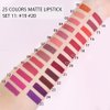 BINGBRUSH Super Stay Matte Longwear No-Budge Liquid Lipstick Makeup,Highly Pigmented Color and Instant Shine, Cheeky, Soft Matte Lip Cream Lightweight Lipgloss (19#&20#, Pack of 2)
