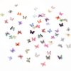 60Pcs Mini Resin Butterflies, Miniature Dollhouse Accessories Tiny Butterflies for Crafts, Mini Resin Animals Figurines for DIY Fairy Garden Dollhouse Micro Landscaping Decoration