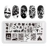 Mr. Fox Nail Printing Board Set Halloween Flame Leopard, Zebra and Snake Motifs Nail Art DIY Stamping Template