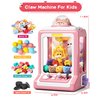 Claw Machine for Kids, Mini Vending Machine with Game Coins & Music, Prize Dispenser Toys for Girls and Boys, Electronic Claw Game Machine for Party Birthdays, Includes 35 Mini Toys (Doggy Pink)