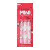 KISS imPRESS No Glue Mani Press On Nails, Mini Press-On Manicure for Kids, 'Super Duper', Pink, Kids Size, Squoval Shape, Includes 20 Fake Nails with Removable Application Tabs, 1 Mini File