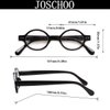 JOSCHOO 5 Pack Retro Round Reading Glasses Mini Small Comfortable Readers for Women Men (5 Mix, 1.5)Medium