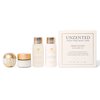Zents Unscented 4-pc Mini Set, Moisturizing Body Care for Sensitive Skin, Gentle Enough for Eczema & Psoriasis, With Probiotic Lotion, Body Oil, Reparative Balm, and Truffle Bath Bomb