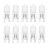 10 Pack Frosted Lense 40W Q40/G9/FR/120V G9 JCD 40 Watt 120 Volt T4 JD Type Halogen Light Bulb Photography Studio Bar Lounge Gallery Museum Kitchen Island Microwave Range Hood Bathroom Vanity Lighting