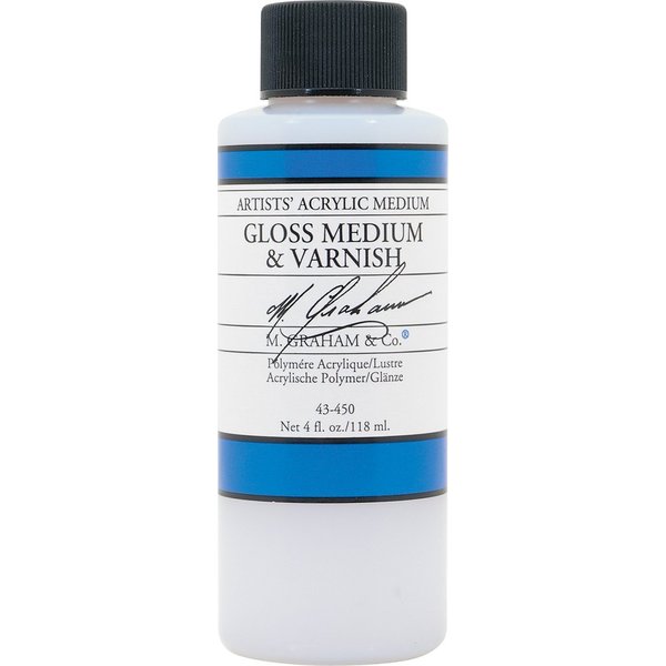 M. Graham 4-Ounce Acrylic Medium, Gloss