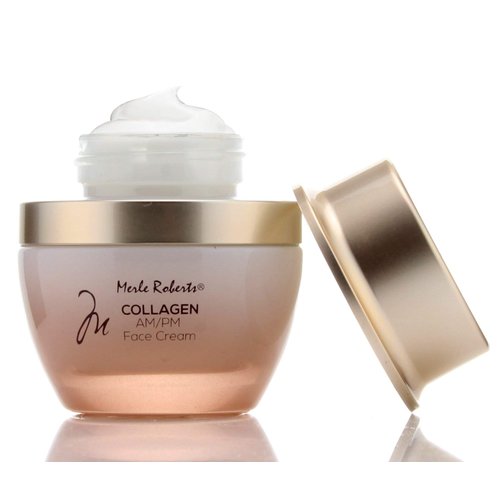 Merle Roberts Day and Night Face Cream with Collagen. Anti-Aging face cream for Wrinkles, Fine Lines, Uneven Skin Tone, and Dry Skin. 1 fl oz (1 Fl Oz (Pack of 1))