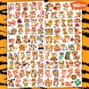100PCS Tiger Temporary Tattoos Stickers Theme Wild Safari Jungle Zoo Animal Birthday Party Decorations Favors Supplies Cute Tattoo Sticker Gifts For Boys Girls School Prizes Rewards Carnival Christmas