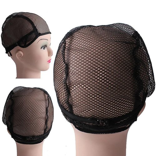 FOMIYES 2pc Ladies Wigs Wig Caps for Women Black Crochet Hook for Hair Wig Hair Net Wig for Men Cap Wig Braided Wig Hair Crochet Mens Wig Hairnet Black Hair Nets Hat Cosplay Miss