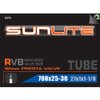 Sunlite Presta Valve Bicycle Tubes, 700 x 25-30 / 32mm Valve