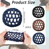 9Pcs Hair Nets Invisible for Buns, 3 Colour Styles, Dance Hair Bun Ballet Net Stretchy Elastic Bun Hair Net, Hair Bun Holder Hair Accessories for Dancer Skater Bank Clerk, Women Ballet