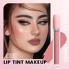 BINGBRUSH Super Stay Matte Longwear No-Budge Liquid Lipstick Makeup,Highly Pigmented Color and Instant Shine, Cheeky, Soft Matte Lip Cream Lightweight Lipgloss (05#&08#, Pack of 2)