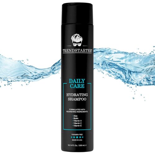 TRENDSTARTER - DAILY CARE - HYDRATING SHAMPOO (10.14 Fl.Oz) - Made with Aloe, Vitamin A, Vitamin C, and Vitamin E for Healthy Hair and Healthy Scalp - Launched 2024