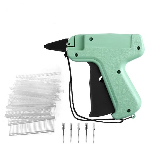 Tagging Gun for Clothing, 1000pc Tag Barbs Fastener, 5 Steel Needles Tagging Gun, Price Label Gun for Yard Sale, Warehouse Consignment, Boutique Sale, Durable Design, Easy to Use.