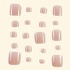 24 Pcs Nude Pink Square Press on Toenails Short, Thick Fake Toenails Acrylic Toe Nails, Summer Toe Press on Nails Reusable Stick on Toenails Natural Toe Nails Artificial Glue on Toe Nails For Women