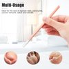 4 PCS Pedicure Knife Set Professional Ingrown Toenail Knife Tools Stainless Steel Nail Knives Cuticle Remover Kit Foot Repair Blade with Storage Bag for Corn Callus Home Beauty Salon - Rose Gold