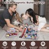 GEVINST Magnetic Blocks, Magnetic Building Blocks for Kids Ages 4-8-12, 1" Magnet Blocks Toys Train Tracks Set, Magnetic Cubes STEM Sensory Toys for 3+ Year Old Boys & Girls Christmas Birthday Gifts