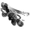 minkissy Black Rhinestone Hair Clip - Bride Hair Barrette Crystal Butterfly Hair Barrettes Spring Hair Barrettes for Women Hair Clip Metal Accessories for Women Miss