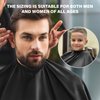 Professional Barber Cape Waterproof Hair Cutting Cape Haircut Cape Barber Cape for Men Hair Cape with Adjustable Neckline Salon Cape for Hair Cutting Tools Barber Supplies Accessories( 64" x 56" )