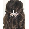 Yean Starfish Wedding Hair Clip Silver Beach Bridal Hair Accessories Pearl SeaShell Hair Piece for Women and Girls