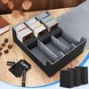 AOBOPLE 1800+ Trading Card Storage Box, Card Deck Case for Trading Cards with 5 Pcs Card Dividers PU Leather Commander Card Deck Case for Magic Commander YugiOh TCG TGG Cards Sport Cards