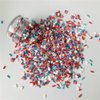 2ozs /Pack 3D American Flag White Star Red Sugar Granules Mixes Slices Supplies Polymer Soft Clay DIY Decoration for Nail Art Slime Kit DIY Cake Dessert Simulation Food RT-USFlag