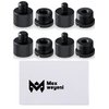 8 Pieces Mic Stand Adapter 5/8 Female to 3/8 Male and 3/8 Female to 5/8 Male, 5/8 Female to 1/4 Male and 1/4 Female to 5/8 Male Screw Thread Adapter Mic Thread Adapter Set for Microphone (Black)