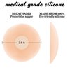 QUXIANG 5 Pairs Pasties Women Nipple Covers Reusable Adhesive Silicone Nippleless Covers (4 Round+1 Petal)